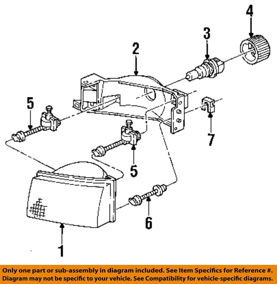 Mercury FORD OEM 93-95 Villager Headlamp-Front Lamps-Adjust Screw F3XY13032A Foto 1 de 1