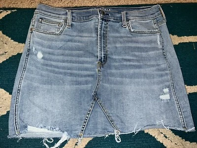 EXCELENTE ARIZONA JEAN CO Mujer Junior TALLA 13 Azul Denim Jean Falda Lavado Claro Foto 1 de 2