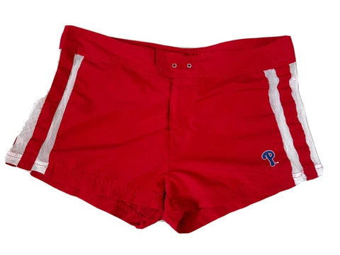 Super Cute Women's Philadelphia Phillies Bikini Boy Shorts Medium Red MLB Cover