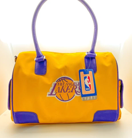Los Angeles Lakers NBA Basketball Deluxe Barrel Handbag Crossbody Purse Cover