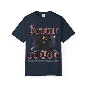 Armor of God T-shirt, Unisex Christian Shirt, Gothic Christian Graphic Tee - Picture 1 of 38