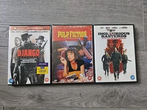 Bundle Of Quentin Tarantino X3 DVDs. Django. Pulp Fiction. inglorious Basterds - Picture 1 of 2