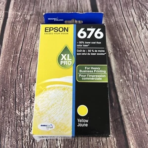 Epson 676XL Yellow Ink Cartridge WorkForce Pro WP-4020, 4530, 4540 - Picture 1 of 4