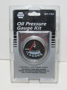 Manómetro de presión de aceite Napa 501-1731 con anillo cromado / 0-100 psi NUEVO EN STOCK NUEVO - Imagen 1 de 6