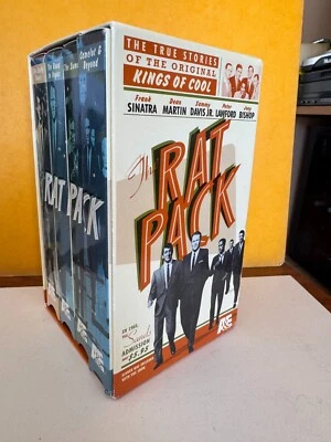 The Rat Pack-Boxed Set (VHS, 1999, 4-Tape Set)-NEAR MINT-FRANK-DEAN-SAM-PETER-JO - Image 1 of 2