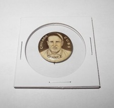 1910-12 Sweet Caporal Baseball Coin Pin Frank Chance Chicago Cubs Near Mint