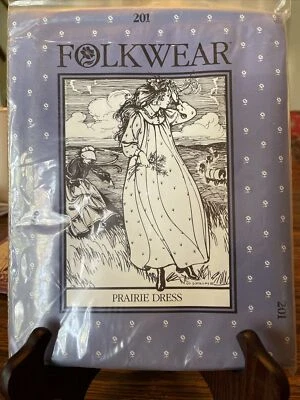 Vintage Folkwear Prairie Dress Pattern 201 Costume Reenactment - Image 1 of 3