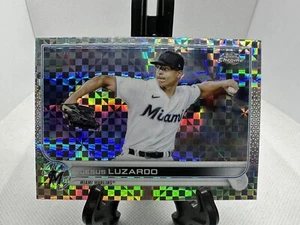 2022 Topps Chrome X-Fractor Refractor Miami Marlins #112 Jesus Luzardo - Picture 1 of 2
