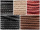 Premium Genuine Round Bolo Braided Leather Cord Rope String Lace 6MM 1/4"