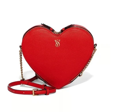 NUEVO VICTORIA'S SECRET HEART Bolso Bandolera ROJO Cartera Foto 1 de 3