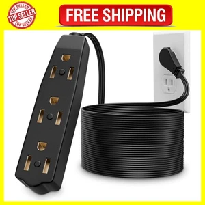 Extension Cords 3 Prong Black 10 Ft for Indoor Use by 10 Feet, - Picture 1 of 9