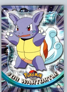 Wartortle #8 1999 Pokemon Topps TV Animation Series 1 Regular Black Label - Picture 1 of 3