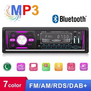 1 DIN DAB+ Autoradio RDS AM FM 2x USB Bluetooth Freisprecheinrichtung SD AUX IN - Bild 1 von 15