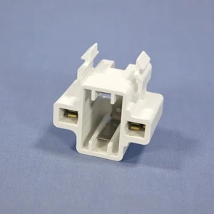 Leviton Compact Fluorescent Lamp Holder CFL Light Socket Snap-In Bulk 26719-100 - Picture 1 of 4