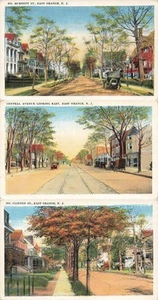 LOTE DE 3 POSTALES EAST ORANGE NJ STREET VIEW BURNETT CENTRAL CLINTON STS 070625 - Imagen 1 de 7