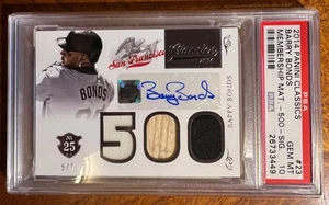 2014 Panini Classics Membership Materials 500 Barry Bonds 1/1 PSA 10 - Picture 1 of 4