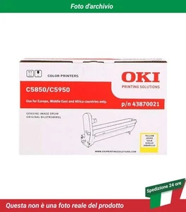 43870021 Okidata C5850n Tamburo di stampa Giallo - Afbeelding 1 van 4