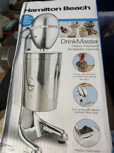 Hamilton Beach Drink Master Classic Chrome Drink Mixer 730-New In Box - Picture 1 of 8