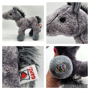 Ganz Webkinz Grey Arabian Plush Horse Stuffed Animal - Picture 1 of 10