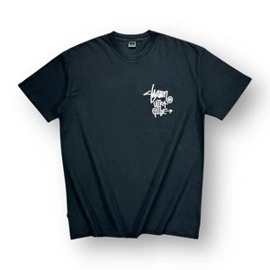 S Double Logo T-Shirt XL Black - Picture 1 of 4