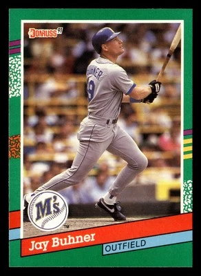 Jay Buhner 1991 Donruss #509 Seattle Mariners FREE SHIPPING *095 - Image 1 of 2