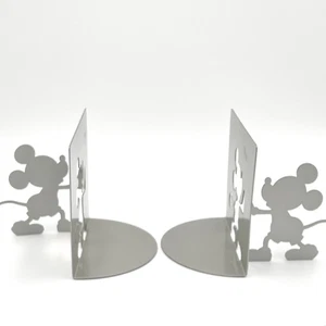 Mickey Mouse Silhouette Buchstützen Disney grau Metall - Bild 1 von 9