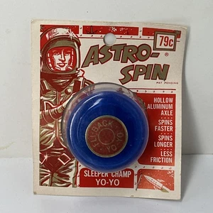 Vintage 1960s Astro-Spin Sleeper Champ Yo-Yo NOS on Card Fli-Back Sales Corp USA - Picture 1 of 4