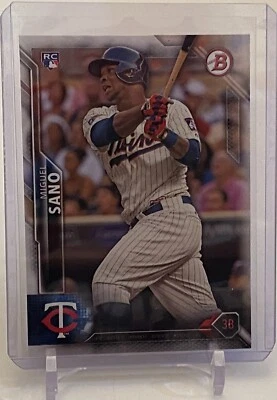 2016 Bowman Miguel Sano Baseball Rookie RC Card #140 Minnesota Twins W/Top Load - Image 1 of 4