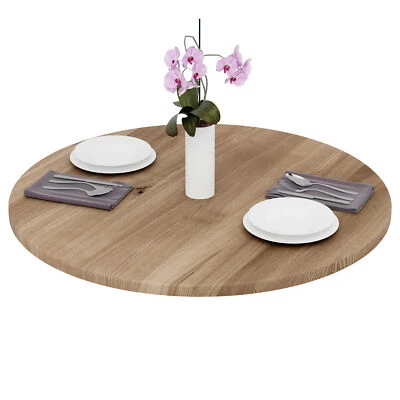 LAMO Manufaktur Holzplatte rund aus Naturholz | Tischplatte für Couchtisch - Bild 1 von 4