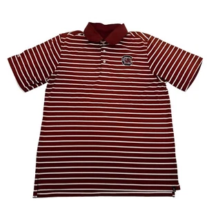 South Carolina Gamecocks Shirt Men's L Red White Ping Short Sleeve Polo Golf - Picture 1 of 11