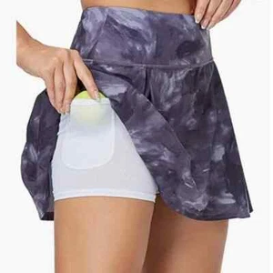 Oalka Damen Gr. S Faltenrock mit Taschen High Waist Sport Sport Skorts - Bild 1 von 4