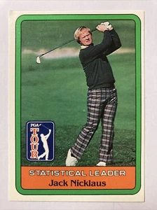 Jack Nicklaus 1981 Donruss Statistical Leader PGA GOLF HOF ROOKIE Card  (3141)   - Picture 1 of 2