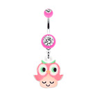 Curious Owl Belly Button Ring