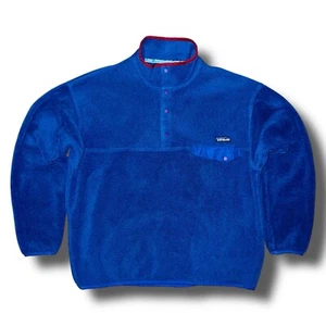 Maglione Pullover Vintage PATAGONIA Synchilla Adulto XL Anni 90 Snap-T Relaxed Fleece - Foto 1 di 3