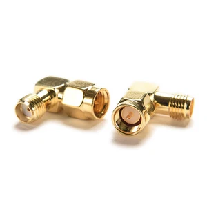 SMA-Stecker auf SMA-Buchse RF Adapter-Stecker 90 Grad rechten Winkel io - Zdjęcie 1 z 5