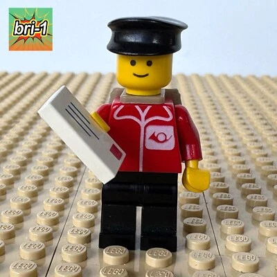 LEGO Town: Postman, SACK, LETTER, post001, 6689, POST-STATION, 1985, MAIL MAN - Image 1 of 4