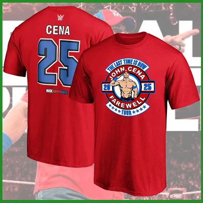 HOT NEW - John Cena Royal Rumble 2025 Red T Shirt Size S-3XL - Image 1 of 4