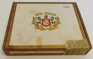 Caja de cigarros de madera vacía Don Diego Las Palmas para 25 cigarros República Dominicana EMS - Imagen 1 de 11