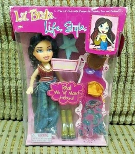 Vintage Lil Bratz Nazalia 4” Big Fashion Sense 2004 Dress Up Doll NOS NIB New - Picture 1 of 2