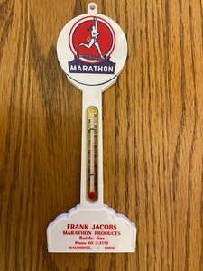 1950's Vintage Marathon Oil Co. Promotional Thermometer in Original Box (nos) - Picture 1 of 4