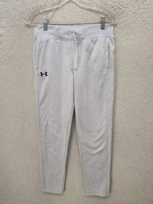 Joggers Under Armour para niños grandes grises 100 % poliéster con cordón Foto 1 de 4
