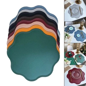Sleek and Practical PVC Place Mats Set of 6 Heat Resistant Easy to Clean - Picture 1 of 69