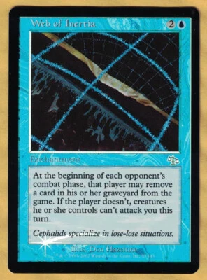 Foil  -  Web of Inertia    (Judgment,   Uncommon,  English,  3002)  MTG - Image 1 of 2