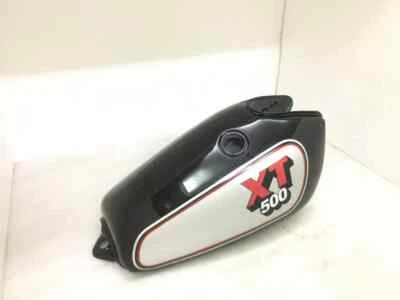 YAMAHA XT TT 500 TANQUE DE GASOLINA PINTADO PLATEADO Y NEGRO ACERO 1N5,1977 |Apto para Foto 1 de 4