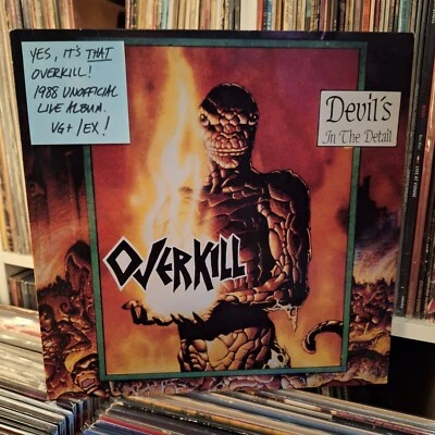OVERKILL Devil’s In The Detail EP LP RARE GERMAN IMPORT VG+/EX THRASH METAL - Image 1 of 4