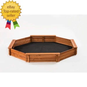 Octagon 6.5 Ft. X 7 Ft. Wood Sandbox Kit with Cover - Picture 1 of 6