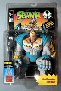 1994 SERIES 1 McFARLANE TOYS - SPAWN OVERKILL (TEAL ARMOUR) with COMICBOOK MIB * - Picture 1 of 4