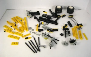 Lego 8872 Technic Forklift Transporter Parts: Tires, Bricks, Gears, Plates - Picture 1 of 6