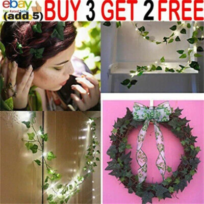 48x Artifical Hanging Ivy Vine Foliage Plant Leaves Garland Home Party Decor Nhd - Image 1 of 4