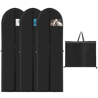 3 Stück Kleidersack Lang 180 cm x 60 cm Hochwertige Kleidersäcke mit Reißvers... - Bild 1 von 4